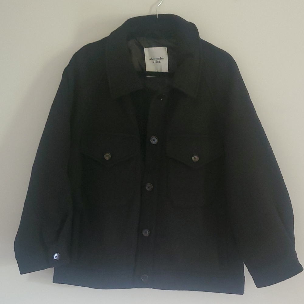 Abercrombie & Fitch Utility Black Jacket Size M